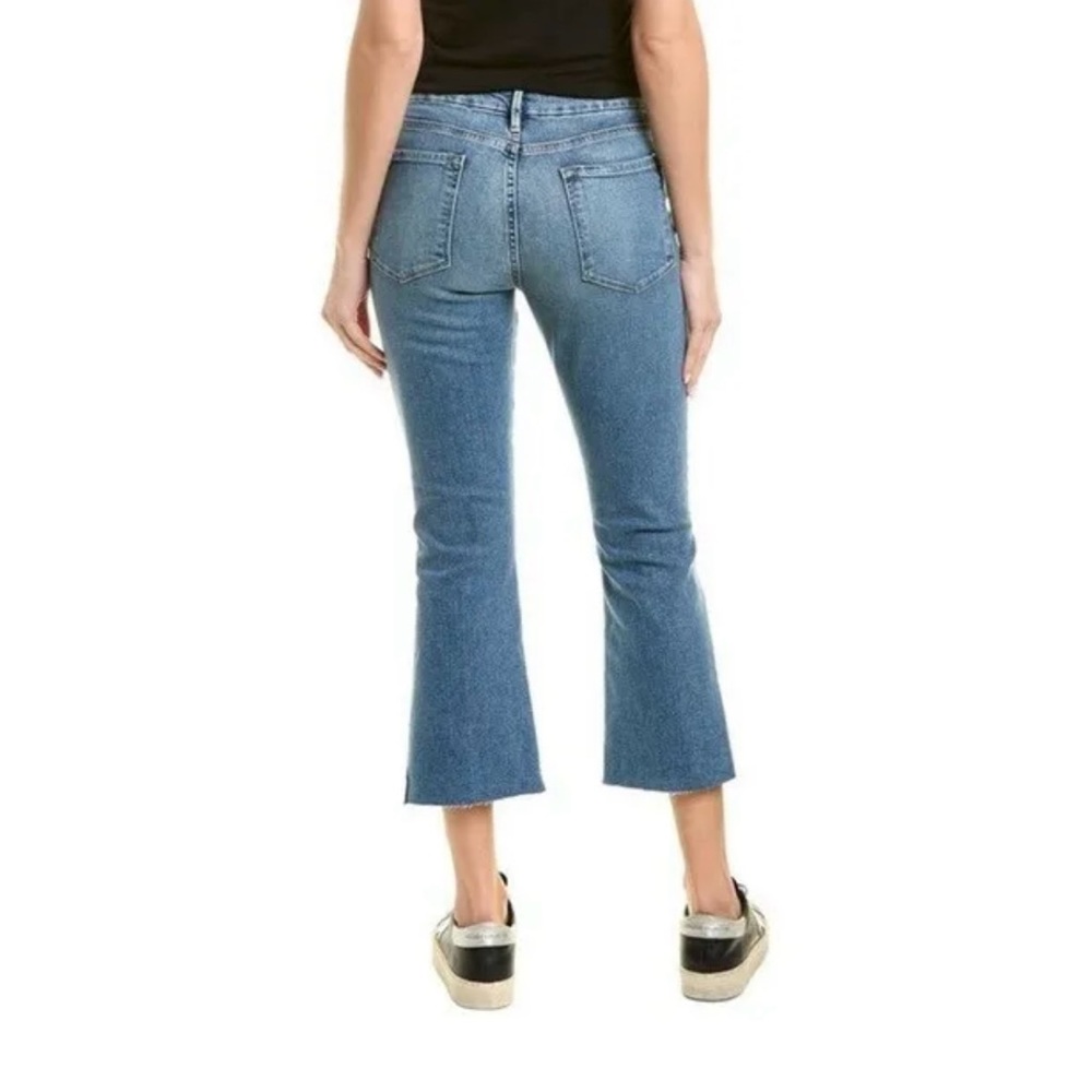 LAST CHANCE! FRAME Denim Le Crop Mini Boot No Rips Jeans in Cairo, Size 26 - Picture 3 of 10